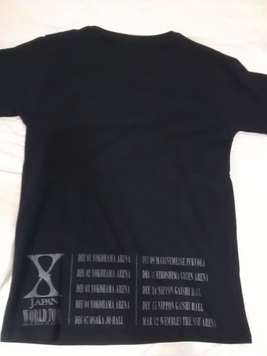 X Japan 2015 Japan Tour週邊 水鑽Logo T Shirt Yoshiki SUGIZO