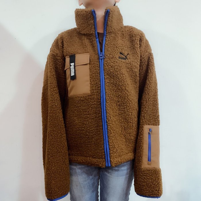 Luxury】韓國PUMA TRAIL SHERPA FZ JACKET W 羊毛外套女款泫雅代言保暖