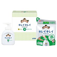 【JPGO】日本製 LION獅王 植物性洗淨成分洗手液 本體250ml+補充包200ml#068