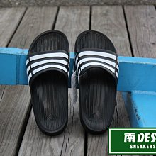 南◇2016 6月 ADIDAS DURAMO SIDE 黑白 防水 女 拖鞋 無縫線 G06799 愛迪達 黑色