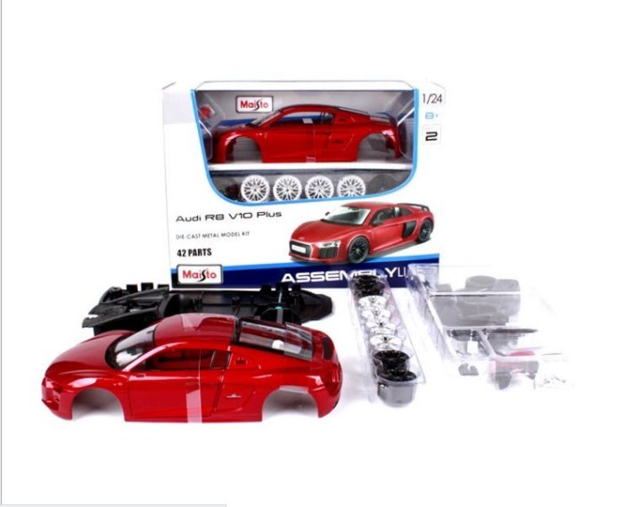 奧迪 Audi R8 Coupe 紅色 FF7739510 1:24 合金車 模型 預購 阿米格Amigo