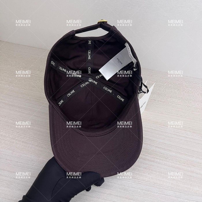 30年老店 預購 CELINE BASEBALL CAP 帽子 棒球帽 巧克力色 S 號 2AUT6969P