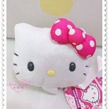 ♥小花花日本精品♥ Hello Kitty 化妝鏡 梳化鏡 隨身攜帶 方便攜帶 大臉造型 點點蝴蝶結 67841004