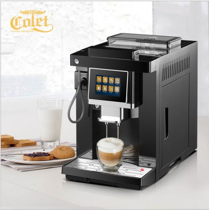 膠囊咖啡機 美式咖啡機卡倫特 CLT-Q007觸屏智能一鍵花式咖啡機家用全自動意式磨豆小型【元渡雜貨鋪】