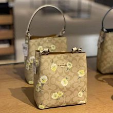 母親節 甜甜價 台灣現貨一個 全新正品 COACH C3411 雛菊印花 小水桶包 SMALL TOWN BUCKET BAG