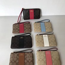 NaNa代購 COACH 54629 58035 手拿包 可放iphone8 多色可選 L型拉鏈 出門便攜 附購證