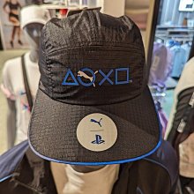 南🔥2024 5月 PUMA Playstation 棒球帽 鴨舌帽 五片帽 遮陽 男女款 黑 02517601