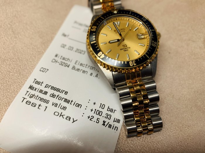 SEIKO 精工錶 經典潛水錶 7N42-6A00金面(黑針) 1992巴塞隆納奧運錶
