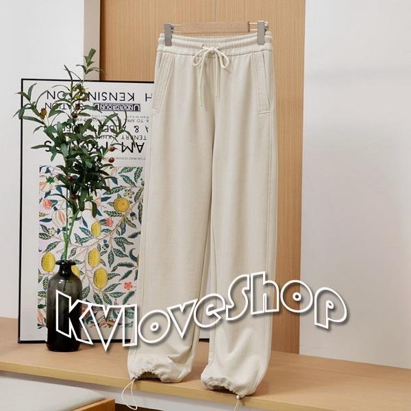 KVLOVE SHOP-W〥外貿單 新款時尚四色褲口兩穿百搭休閒長褲 4色〥特價