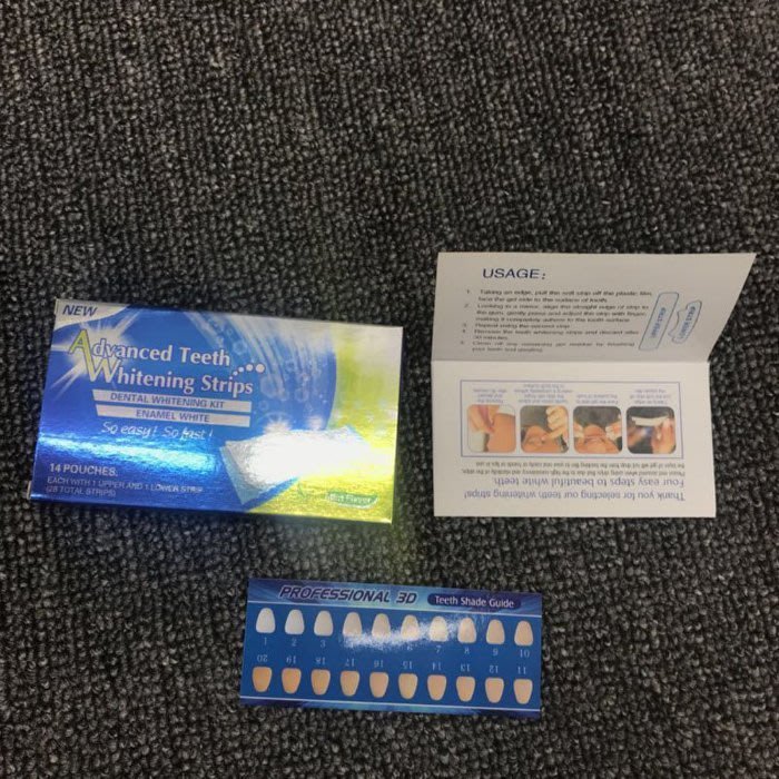 【萬家】牙齒美白貼 現貨 美國Advanced Teeth Whitening Strips 牙齒美白貼28片