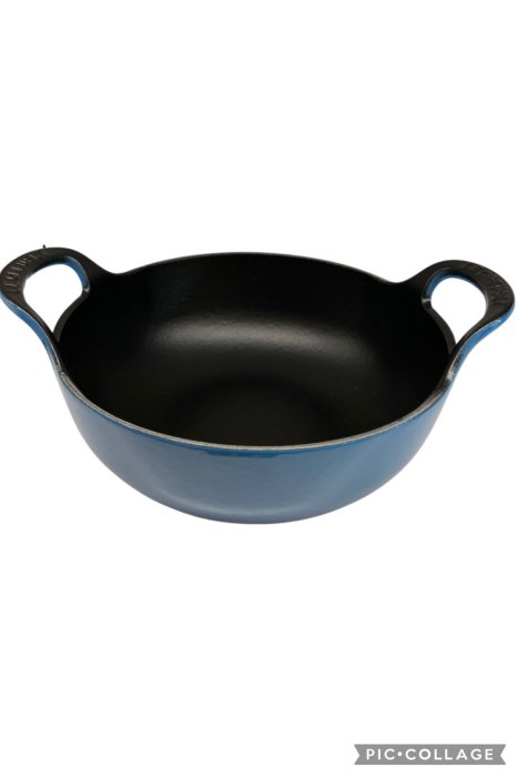 法國🇫🇷Le Creuset 巴蒂鍋 20cm 日式鑄鐵鍋 PLAT BALTI RD 20CM MAE NR 馬賽藍 另有櫻桃紅/沉靜黑