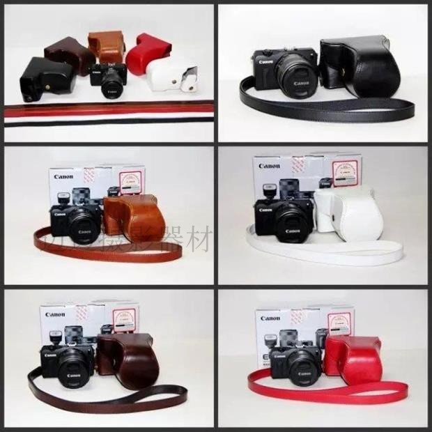 相機用品 適合佳能eos m200美顏微單相機包保護皮套 eos m10外殼 m100包