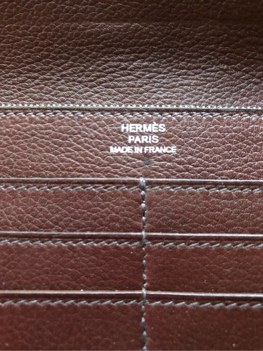 [熊熊之家3] 保證全新正品 Hermes 咖啡紅色  吊鍊式 長夾  男女都適用