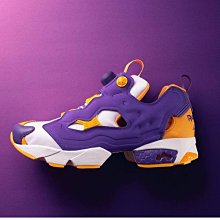 刷卡 REEBOK INSTAPUMP FURY OG MU 充氣 湖人隊 Dv8291 白紫黃色 29CM