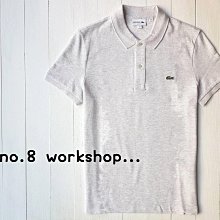 【LA男生館】【LACOSTE鱷魚LOGO貼布網眼POLO衫】【LA004A9】SLIM FIT(S-M-L)