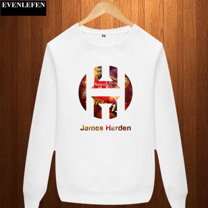 🔥大鬍子James Harden哈登長袖純棉T恤上衛衣🔥NBA快艇隊Nike愛迪達運動籃球衣服圓領大學T男女75