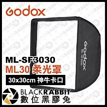 數位黑膠兔【 Godox 神牛 ML30 柔光罩 30x30cm 神牛卡口 ML-SF3030 】 補光燈 方形 方型