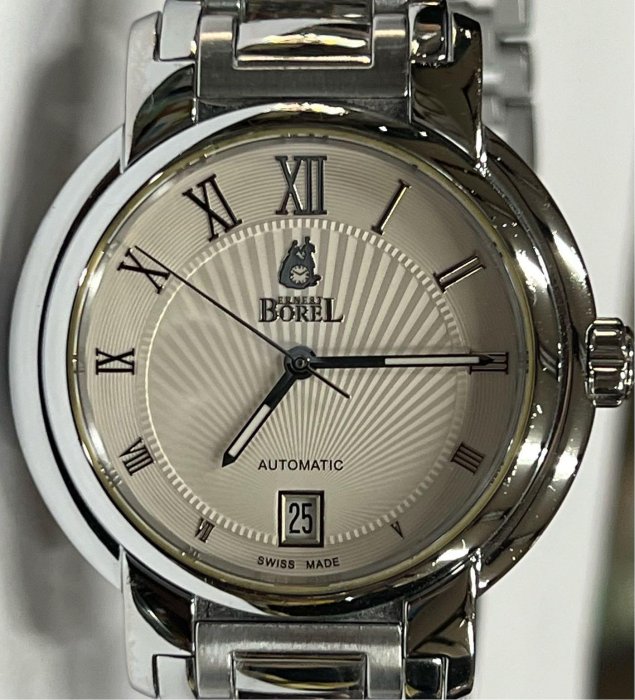 依波路 傳奇系列 浪漫銀色錶盤 機械錶