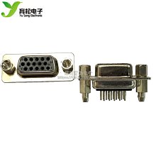 DP15/VGA母頭插座針 帶固定腳帶螺絲/鉚魚叉DP15 三層/3排 W8.0520 [315248]