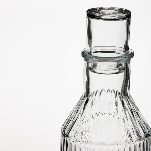 ☆創意生活精品☆IKEA SALLSKAPLIG  附蓋玻璃水瓶 透明玻璃