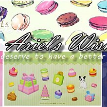 Ariel's Wish-日本Laduree限定限量發售-繽紛貴婦甜點品牌馬卡龍馬卡隆半立體貼紙-粉色綠色藍色三色各一組