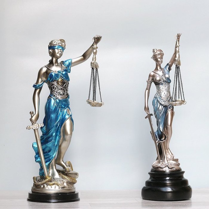 希臘神話人物正義女神忒彌斯雕像公平公正司法女神律師~特價#促銷 #現貨