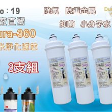 【龍門淨水】卡式Dura-360高效能濾芯3支組 奈米銀抑菌 除重金屬 小分子 除氯 濾水器 淨水器 過濾器 (19)