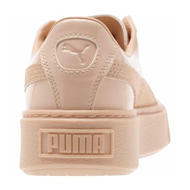【小八】Puma Basket Platform W Frappe Patent 膚色 亮皮 363558-01