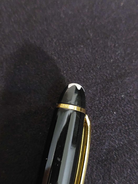 德國製 萬寶龍 Montblanc 經典小班164 鍍金筆夾 原子筆