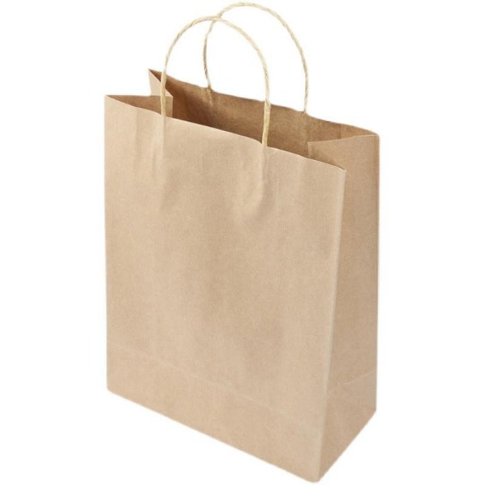 牛皮紙袋手提袋定製奶茶餐飲店包裝袋子外賣打包袋商用印logo定做