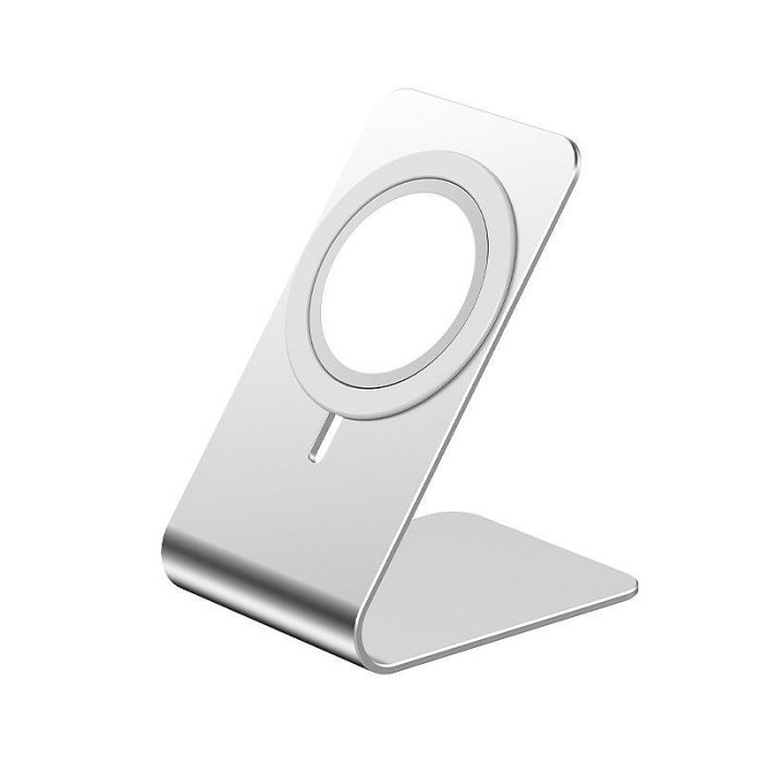 新款MagSafe磁吸充電支架 適用蘋果iPhone13合金無線懶人手機支架