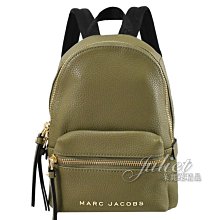 【茱麗葉精品】【全新精品】MARC JACOBS 馬克賈伯 專櫃商品荔枝皮革迷你後背包.橄欖綠 現貨