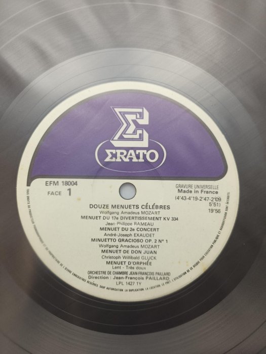 1977法版 帕亞爾室內樂團 - 十二首著名小步舞曲 古典黑膠唱片