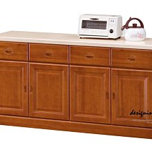 【設計私生活】柏尼樟木色5.3尺石面餐櫃、碗盤櫃下座(免運費)A系列230A
