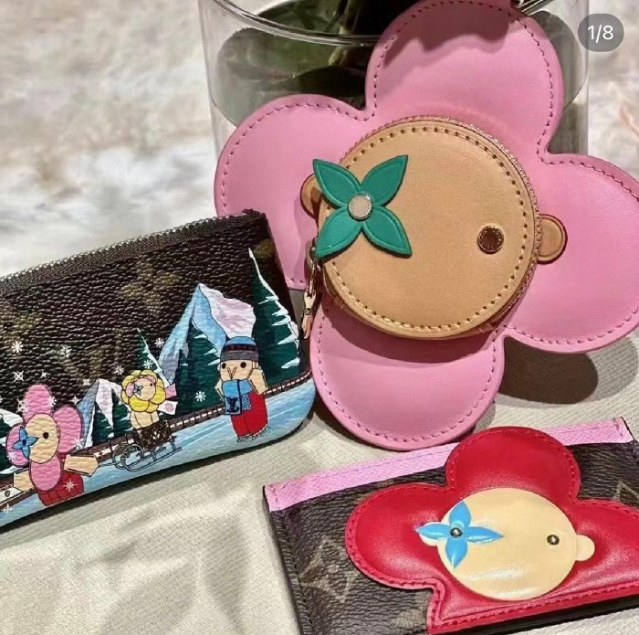 新品LV零錢包卡包  Louis Vuitton 路易威登lv零錢包卡包 PU材質 五金爲鋼 原版logo 可放卡片 零錢等小物件