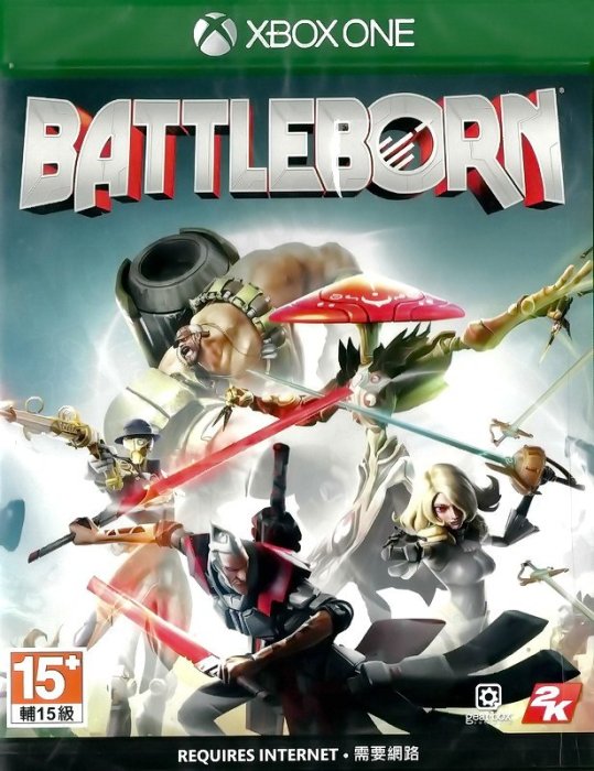 【全新未拆】XBOX ONE XBOXONE 為戰而生 BATTLEBORN 中文版【台中恐龍電玩】