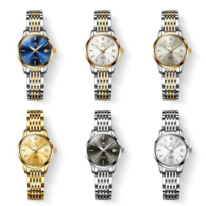 【6635】明星代言歐利時品牌手錶全自動機械錶簡約薄款女士手錶女