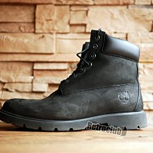 Retro CLUB【1000元起標】【二手】美國品牌 Timberland 黑色 磨砂革 防水 高筒休閒靴 F24412