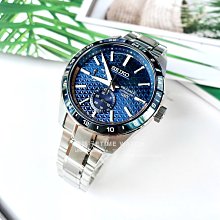 SPB217J1 SEIKO 新銳系列 黑標限定商品 麻葉紋 兩地時區 PRESAGE 機械錶 6R64-00C0B