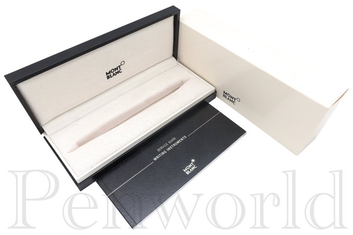 【Penworld】德國製 Mont Blanc萬寶龍 漂浮STARWALK黑桿鉑金鋼珠筆 25602