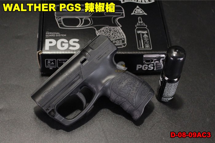 【翔準軍品AOG】 WALTHER PGS 辣椒槍 水柱型辣椒水 防狼噴霧 個人防衛 防身用品 非致命防身器具