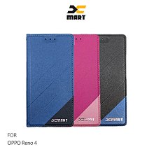 強尼拍賣~XMART OPPO Reno 4 磨砂皮套 掀蓋 可站立 插卡 撞色 微磁吸