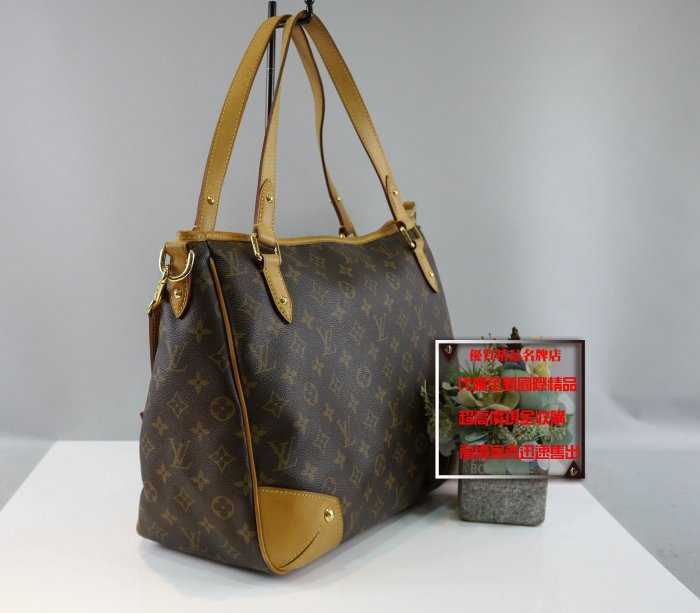 ☆優買二手精品名牌店☆ LV M41231 TOTE 原花老花字紋 肩背包購物包托特包斜背包拉鍊包 出清品