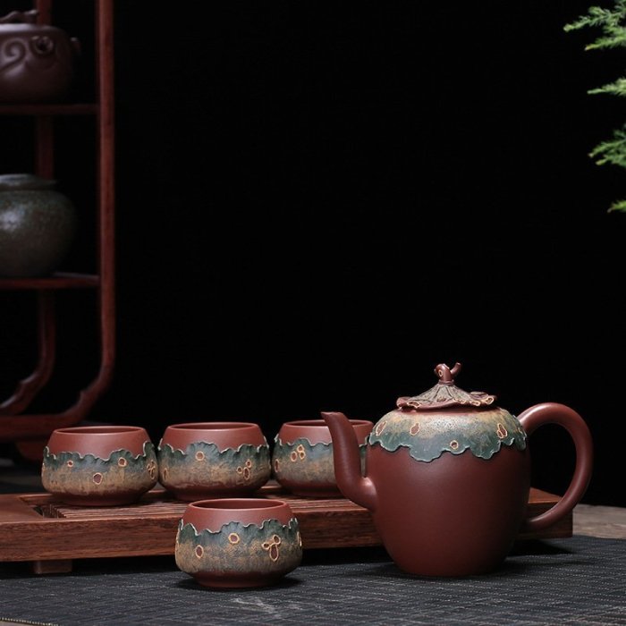 【熱賣精選】紫砂茶具套裝宜興功夫茶具家用簡約功夫茶杯泡茶器喝茶壺茶道茶壺