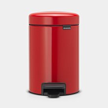 【易油網】BRABANTIA PEDAL BIN NEWICON 紅色 時尚腳踏式垃圾桶 3L #112140