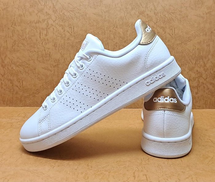 ✩Pair✩ 愛迪達 ADIDAS ADVANTAGE 女鞋 休閒運動 F36223 白金 厚鞋墊 柔軟舒適 皮革面 防潑水 NEO