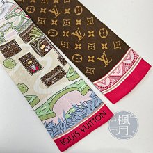 【一元起標 04/25】LOUIS VUITTON 路易威登 咖啡底LOGO 絲巾 精品絲巾 精品配件