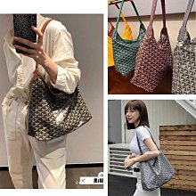 美國代購 GOYARD 2024新款HOBO老花腋下包托特包單肩購物包*附購證