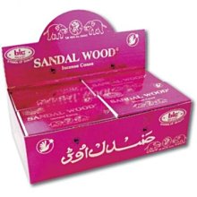 [綺異館] 印度香 檀香塔香 1打裝 12小盒 沈思 定心 BIC SANDAL WOOD CONES 1 doze