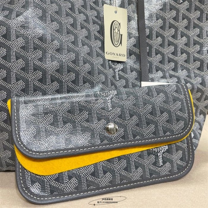 JR精品Goyard Sac Saint PM Tote Bag 22年新款 灰色/咖啡色 中型無拉鍊 托特包 購物袋